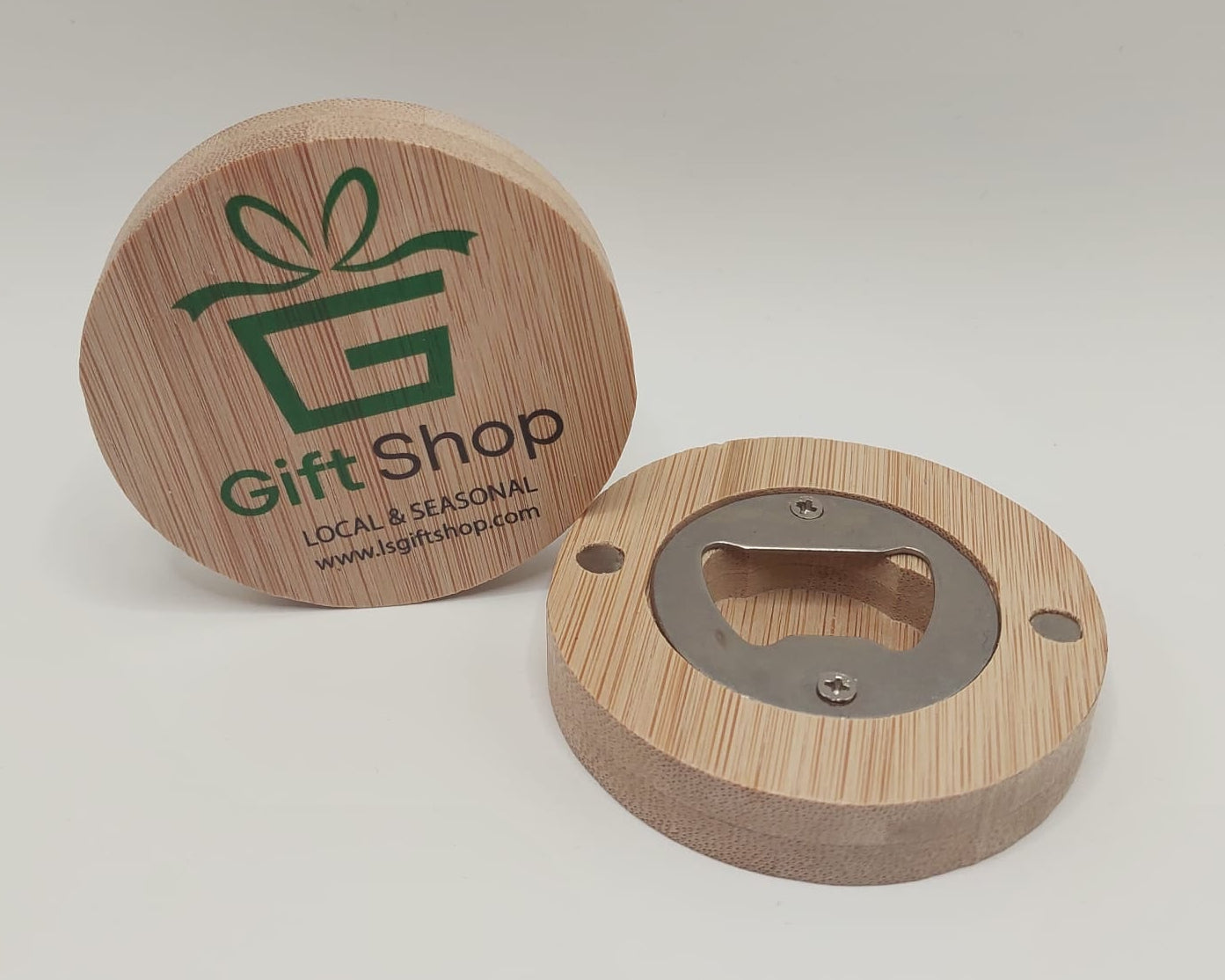 Personalisierter Bambus Flaschenöffner mit Magnet